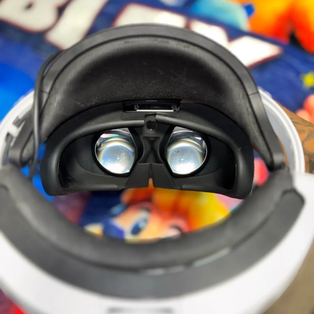 Sony VR Headset with Black and White Design
